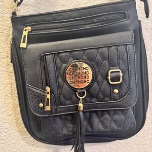 Chic Black Quilted Shoulder Bag